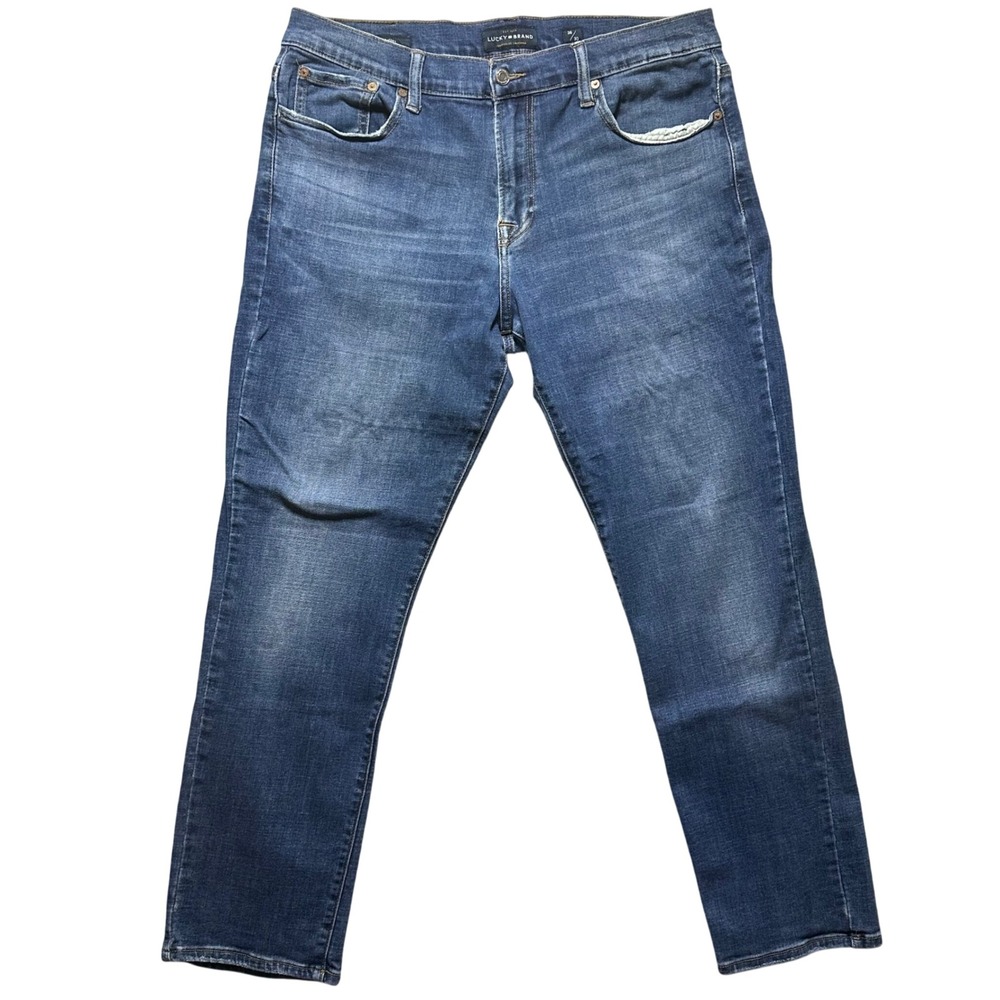 Lucky Brand 221 Straight Fit Mens Jeans Dark Wash Size 36x30 Everyday Pants‎